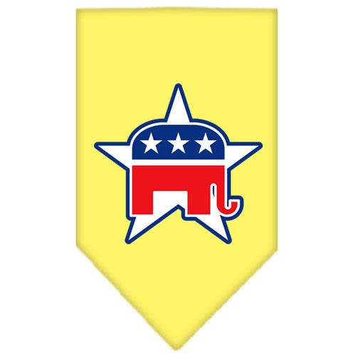 Republican Screen Print Bandana Yellow Large